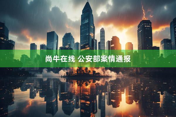 尚牛在线 公安部案情通报
